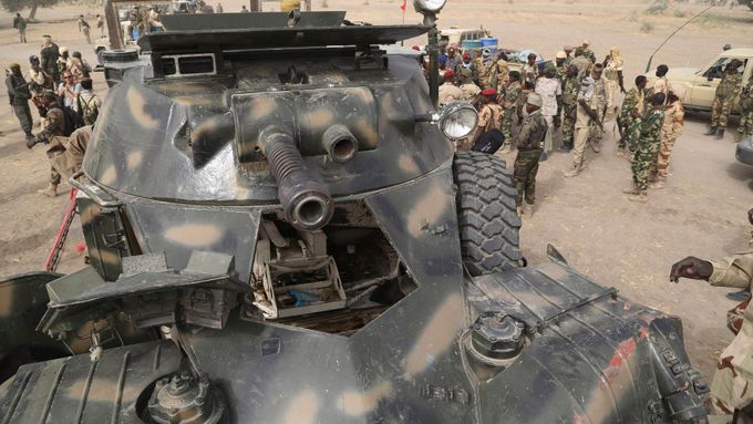 Čadští vojáci v boji proti Boko Haram.