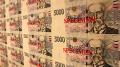 Peníze, bankovka - ČNB vydala inovovanou 5000 Kč bankovku