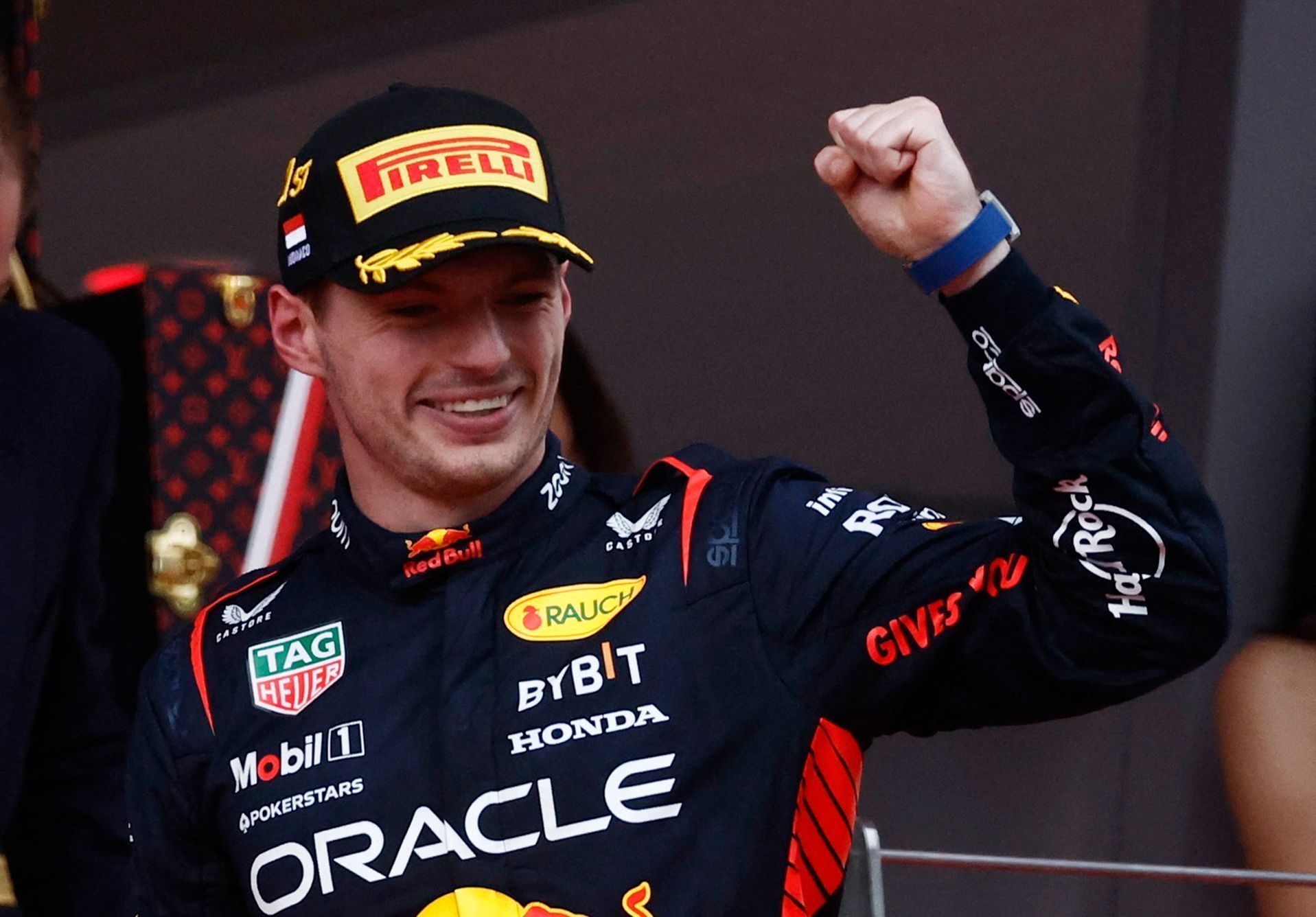 Max Verstappen z Red Bullu slaví triumf ve VC Monaka F1 2023