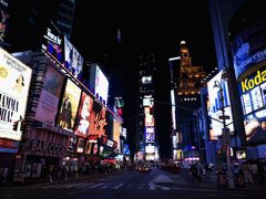 noční pohled na Times Square, New York