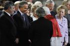 Setkání s papežem Benediktem XVI. ve Wetminsterském opatství. S Gordonem Brownem a Tony Blairem.