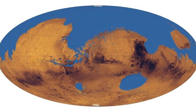 Takto prý před 3,5 miliardami let vypadal Mars