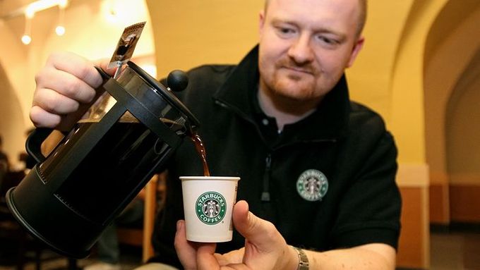 Jakub Střeštík nám nabídl speciální kávy značky Starbucks.