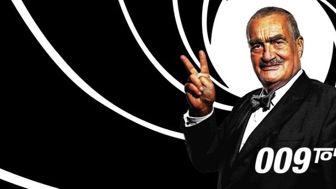 Karel Schwarzenberg jako James Bond.