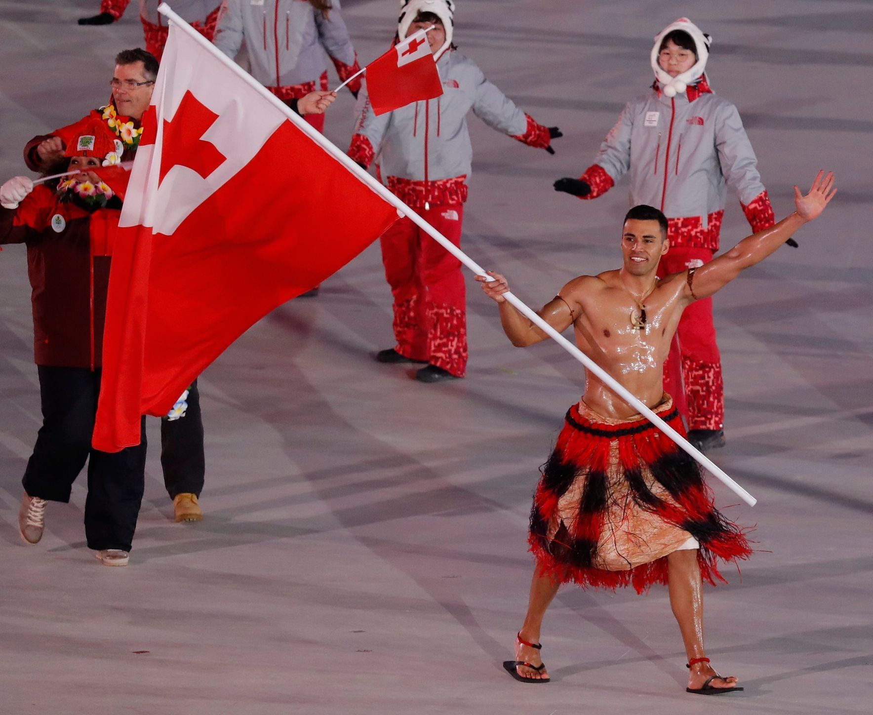 Slavnostní nástup her v Pchjongčchangu - Tonga