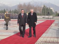 Miloš Zeman v Tádžikistánu.