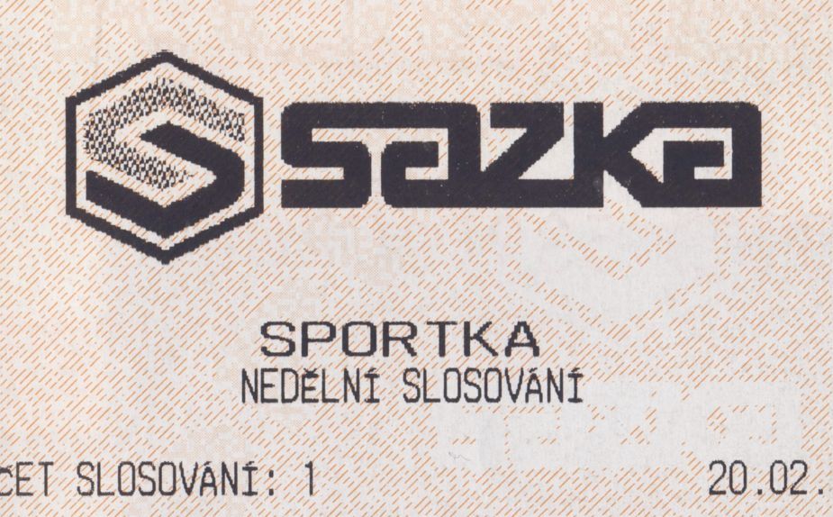 Sazka - tiket Sportky / detail