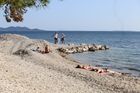 Ilustrační fotografie z Chorvatska na téma léto, vedro, horko, koupání, cestování