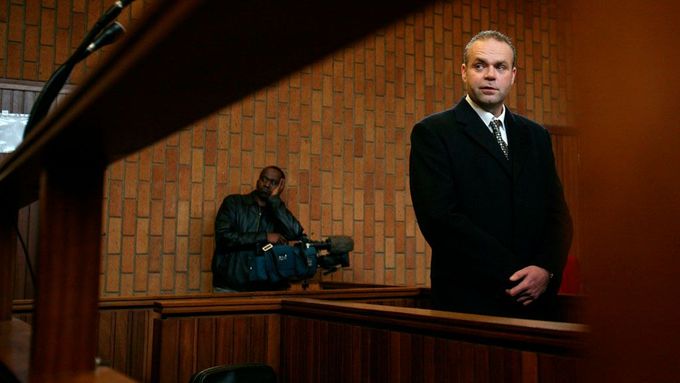 Radovan Krejčíř u jihoafrického soudu v roce 2011.