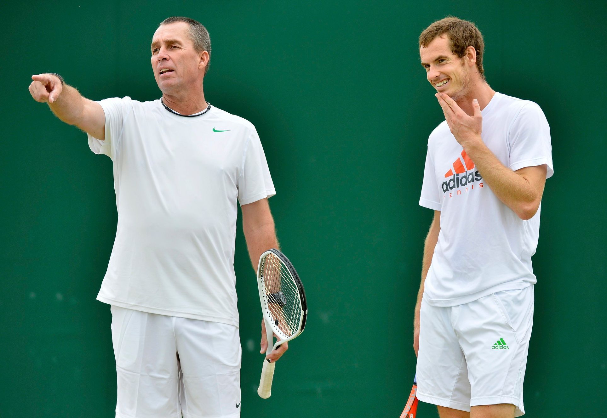 Ivan lendl a Andy Murray na Wimbledonu 2012