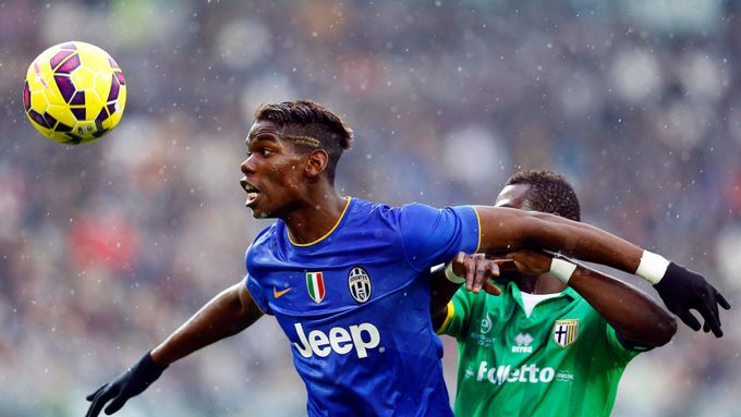 Juventus vs. Parma (Paul Pogba a Afriyie Acquah)