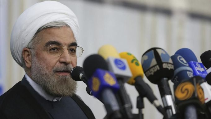 Íránský prezident Hasan Rúhání.