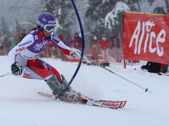 Záhrobská byla po prvním kole slalomu šestá, se ztrátou jednu vteřinu na nejrychlejší závodnici.