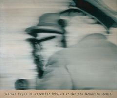 Gerhard Richter: Pan Heyde, 1965, olej na plátně, 55 cm x 65 cm.