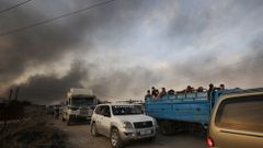 Turecký útok v Sýrii - úprk Kurdů