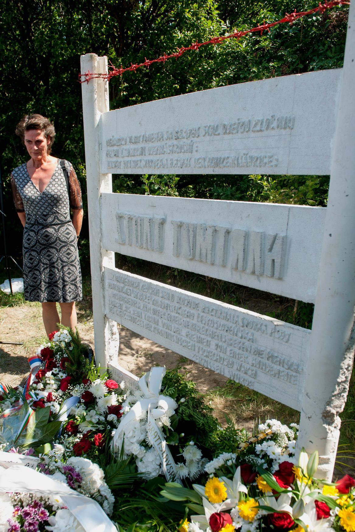 Železná opona Pohraniční stráž ČSSR oběti Hartmut Tautz sestra Carole Tautzová pomník