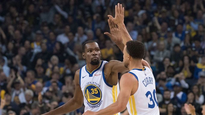 Kevin Durant a Stephen Curry