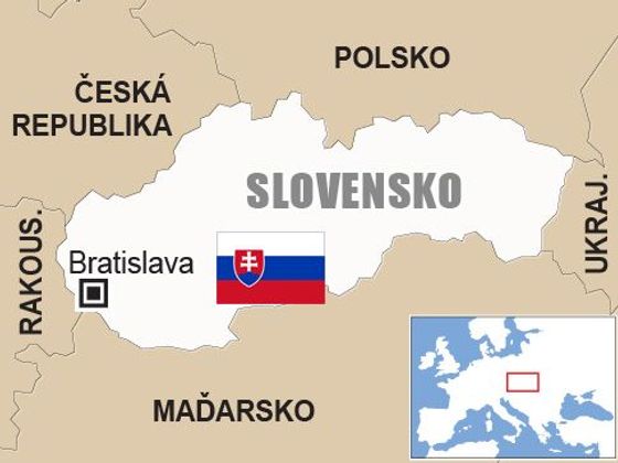 Infobox Slovensko - mapa