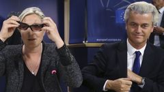 Marine Le Penová a Geert Wilders.
