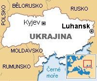 mapa Luhansk