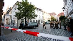 Policie zajišťuje oblast exploze v Ansbachu