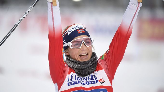 Běžkyně na lyžích Therese Johaugová.