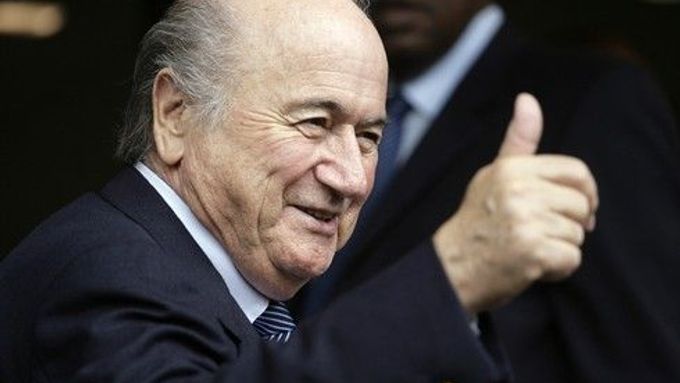 Prezident FIFA Sepp Blatter při návštěvě v Durbanu