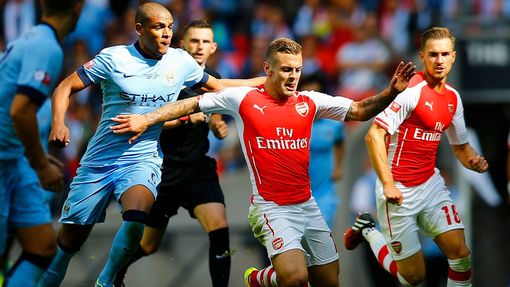 Community Shield, Arsenal - Manchester City: Jack Wilshere - Fernando