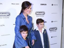 Alena Šeredová se svými syny