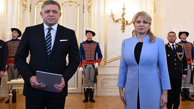 Prezidentka Slovenska Zuzana Čaputová jmenovala novou vládu Roberta Fica
