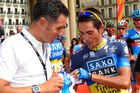 FOTO Co si asi šuškají dvě legendy Contador a Indurain?