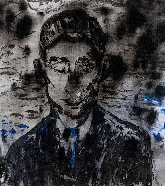 Spisovatel Franz Kafka na obraze Patrika Hábla.