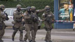 Speciální jednotky při zásahu v Mnichově