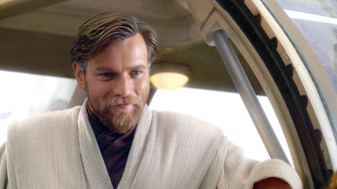 Ewan McGregor jako Obi-Wan Kenobi ve filmu Star Wars: Epizoda III - Pomsta Sithů z roku 2005.