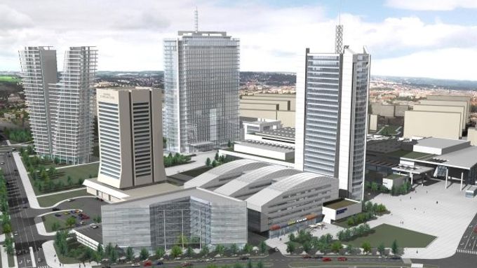 Nejznámější projekt ECM - výškové budovy na pražské Pankráci.