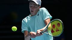 Jan Kumstát ve finále juniorky Australian Open 2024