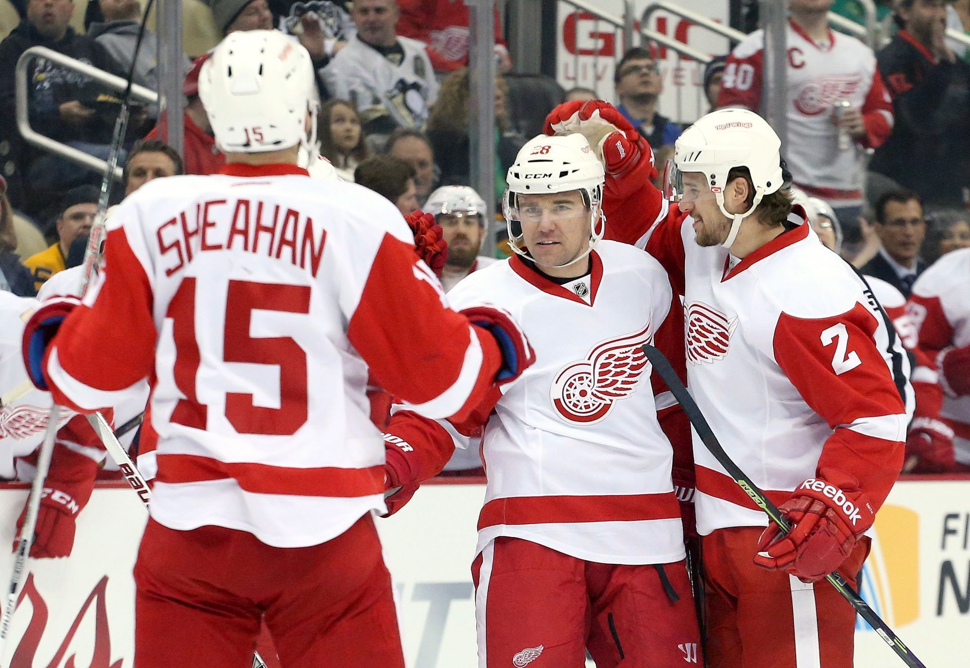 NHL: Detroit Red Wings at Pittsburgh Penguins (Sheahan, Židlický, Smith)