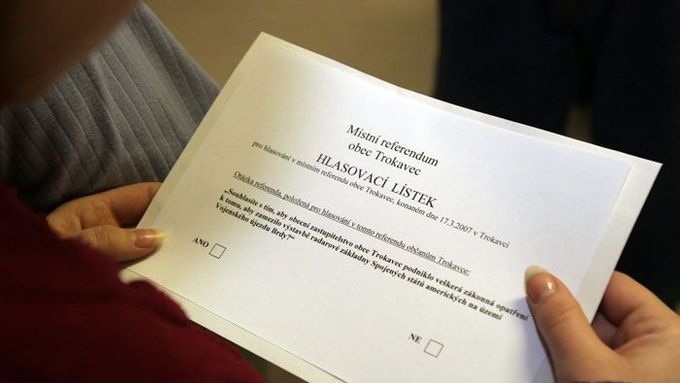 Trokavecký hlasovací lístek.