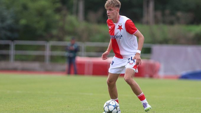 Jakub Kolísek byl autorem jednoho gólu Slavie v utkání Youth League proti Arsenalu.