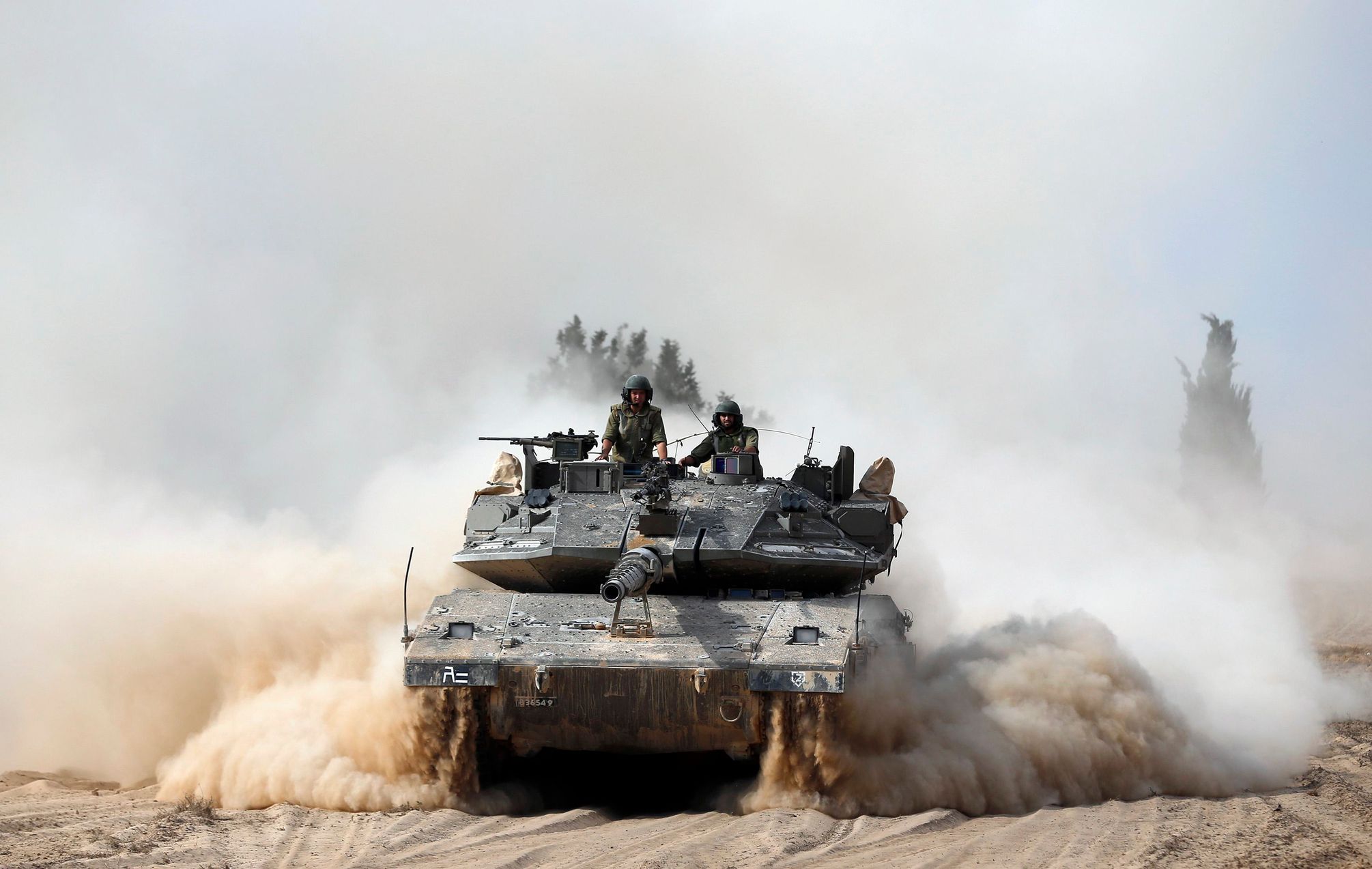 Izraelští vojáci - gaza - palestina - izrae - tank