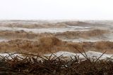 Bahno u pobřeží řeckého ostrova Kréta, které za sebou zanechaly bleskové povodně. Fotografie pochází z 25. února.