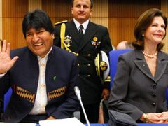 Bolivijský prezident na mezinárodní konferenci ve Vídni