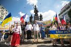 Pochod Děkujeme Češi, Ukrajinci, uprchlíci, Ukrajina, Jevhen Perebyjnis
