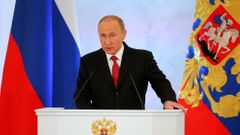 Vladimir Putin při každoročním projevu o stavu federace