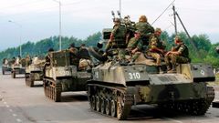 Ruské tanky opouštějí Gruzii