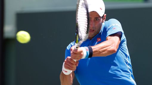 Novak Djokovič na turnaji v Miami