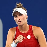 Markéta Vondroušová Markéta Vondroušová v osmifinále proti Naomi Ósakaové.
