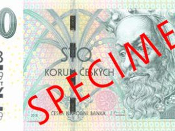 Stokorunová bankovka s přetiskem: Stokoruna s přítiskem ČNB