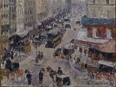 Camille Pissarro: Ulice Saint-Lazare v Paříži, 1897