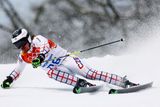 Sjezdař Ondřej Bank útočil podruhé na olympijských hrách v Soči na medaili. Po prvním kole obřího slalomu byl na senzačním druhém místě.